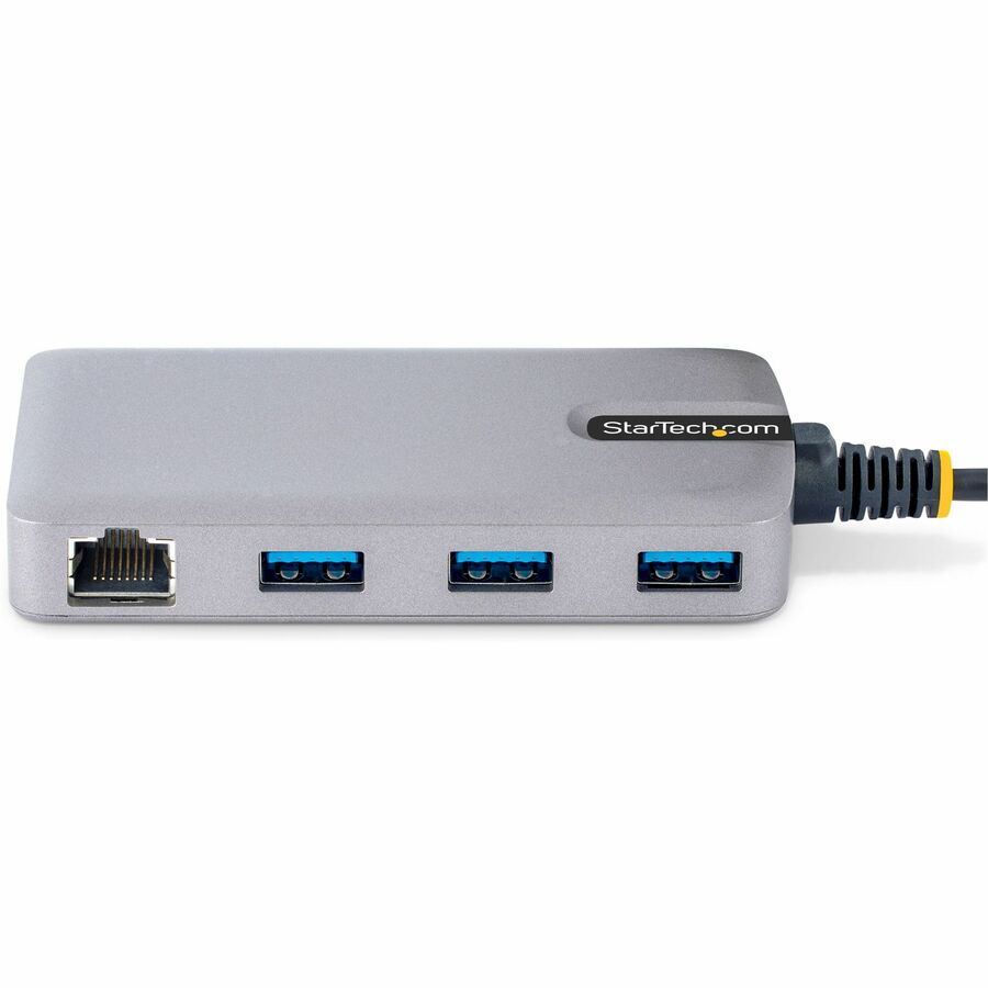 StarTech.com 3-Port USB-C Hub with Ethernet, 3x USB-A Ports, GbE, 5Gbps, Bus-Powered, 1ft/30cm Cable, Portable USB Type-C Expansion Hub 5G3AGBB-USB-C-HUB