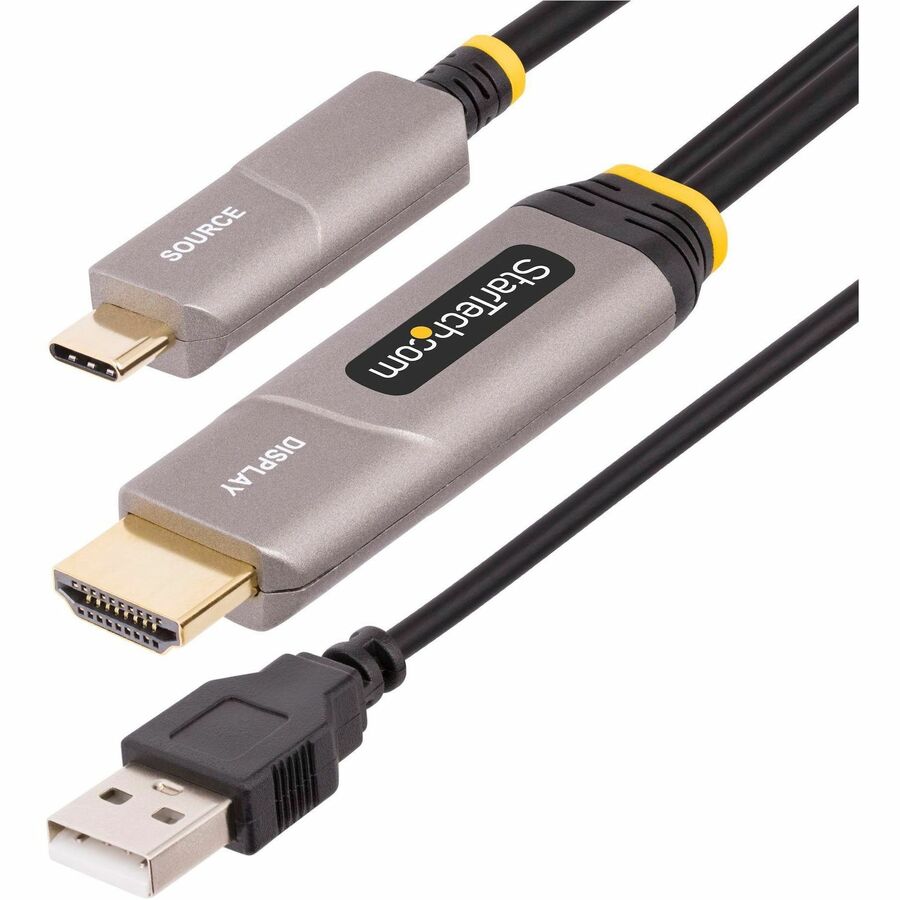 StarTech.com 30ft (9.15m) USB-C to HDMI 2.0 Active Optical Cable (AOC), 4K 60Hz, USB 145B-USBC-HDMI4K-AOC
