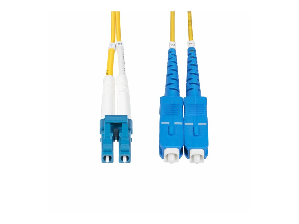 StarTech.com 30m (98ft) LC to SC (UPC) OS2 Single Mode Duplex Fiber Optic Cable, 9/125ï¿½m, Laser Optimized, 10G, Bend