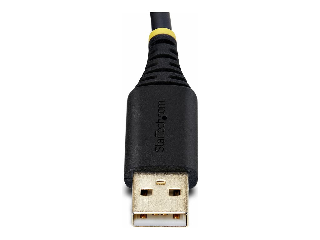 StarTech.com 3ft (1m) USB to Serial Adapter Cable, Interchangeable DB9 Screws/Nuts, COM Retention, USB-A to DB9 RS232, FTDI IC, 1P3FFCB-USB-SERIAL