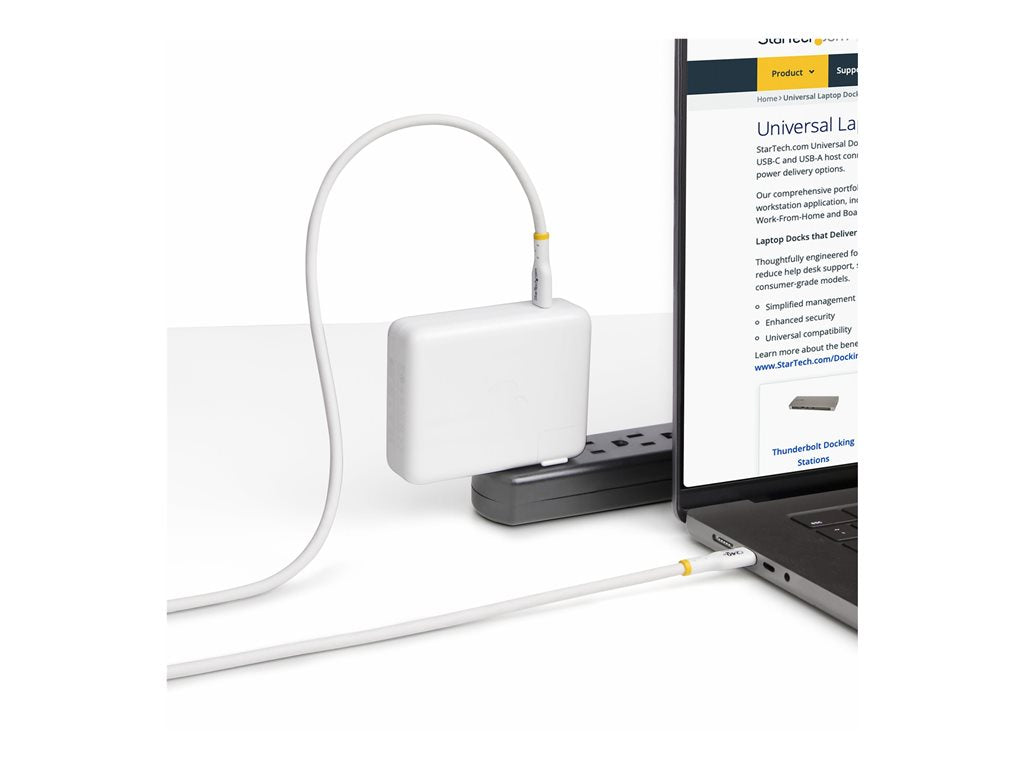 StarTech.com 3ft USB C Charging Cable, USB-IF Certified USB-C Cable, 240W - USB cable - 24 pin USB-C (M) to 24 pin USB-C (M) USB2EPR3FW