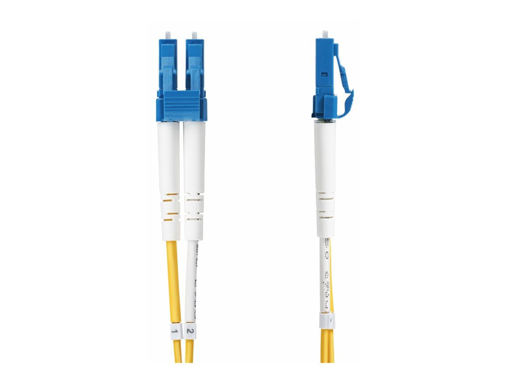 StarTech.com 3m (9.8ft) LC to LC (UPC) OS2 Single Mode Duplex Fiber Optic Cable, 9/125ï¿½m, Laser Optimized, 10G, Bend Insensitive, SMDOS2LCLC3M