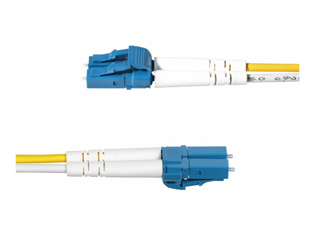 StarTech.com 3m (9.8ft) LC to LC (UPC) OS2 Single Mode Duplex Fiber Optic Cable, 9/125ï¿½m, Laser Optimized, 10G, Bend Insensitive, SMDOS2LCLC3M