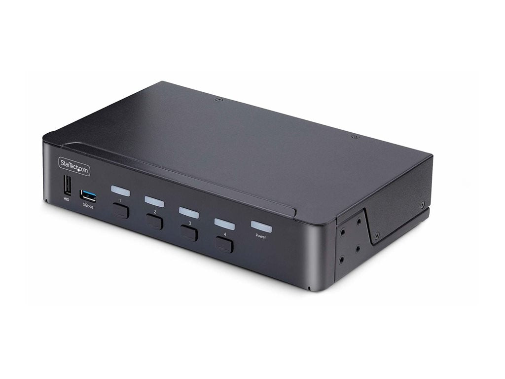 StarTech.com 4-Port DisplayPort 1.4 KVM Switch, 8K 60Hz / 4K 144Hz, 2x USB 3.0 Ports, 4x USB 2.0 Ports, Hotkey Switching, TAA D86A2-4-PORT-8K-KVM