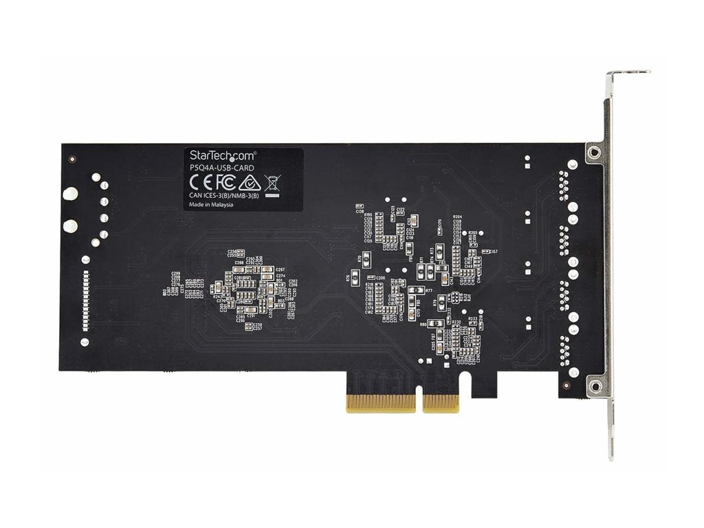 StarTech.com 4-Port USB-A PCIe Card, USB 3.2 5Gbps, 4x USB Controllers - USB adapter - PCIe 2.0 x4 - USB 3.2 Gen 1 x 4 - black P5Q4A-USB-CARD