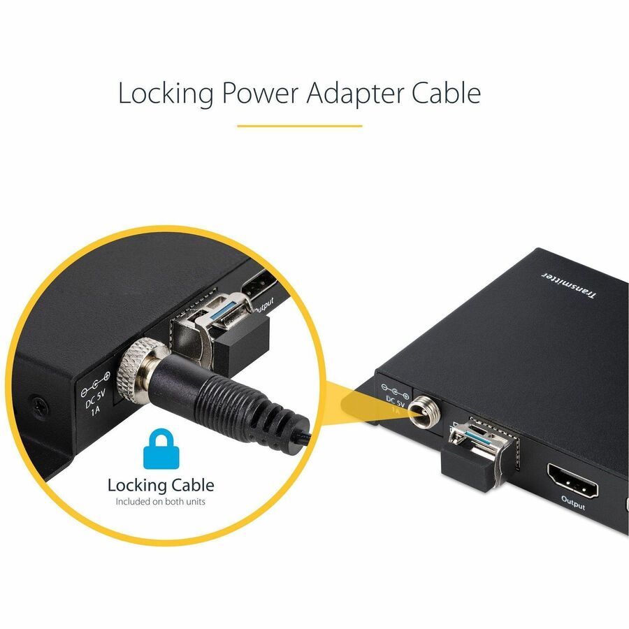 StarTech.com 4K HDMI over Fiber Extender Kit, 4K 60Hz, 3300ft (1km) Single Mode/1000ft