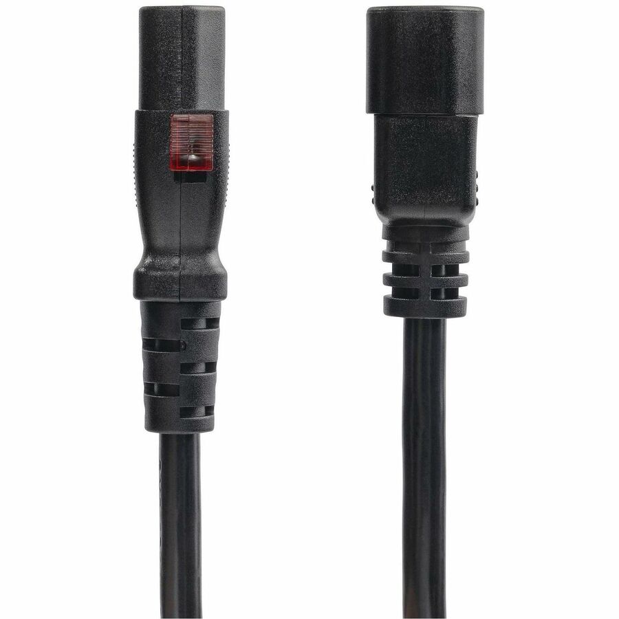 StarTech.com 4ft (1.2m) Power Extension Cord IEC 60320 C14 to Locking C13 PDU Power Cord 1