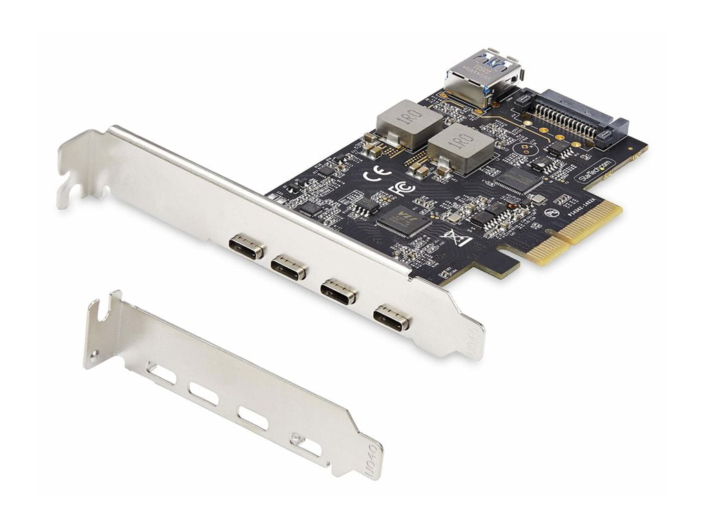 StarTech.com 5-Port USB PCIe Card, USB 3.2 10Gbps, PCI Express Card with 4x USB-C Ports, 1x USB-A Internal Port, USB PCIe Controller PS4C3IA3-USB-C-CARD