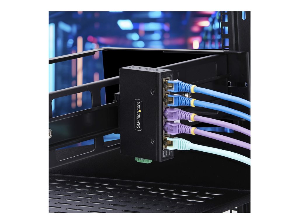 StarTech.com 5-Port Unmanaged Industrial Ethernet Switch - IP30 - TAA - Switch - unmanaged - 5 x 10/100/1000Base-T - DIN rail I51G-ETHERNET-SWITCH
