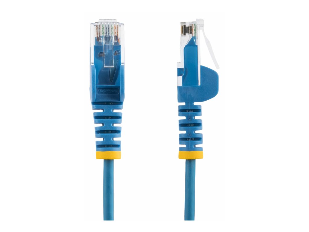 StarTech.com 5ft Blue Slim CAT6 Ethernet Cable, Snagless, 28AWG, LSZH - Patch cable - RJ-45 (M) to RJ-45 (M) - 5 ft - 0.1 in N6PAT5BLS