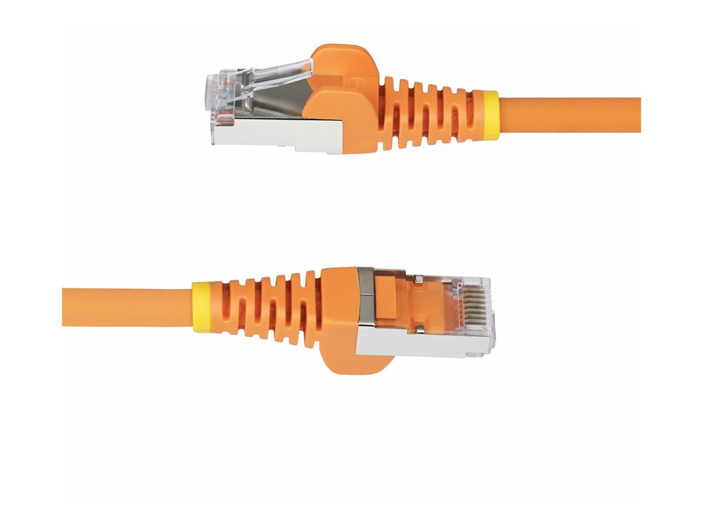 StarTech.com 5ft Orange CAT6a Ethernet Cable, Snagless, S/FTP, 10G, LSZH - Patch cable - RJ-45 (M) to RJ-45 (M) - 5 ft - 0.2 NLOR-5F-CAT6A-PATCH