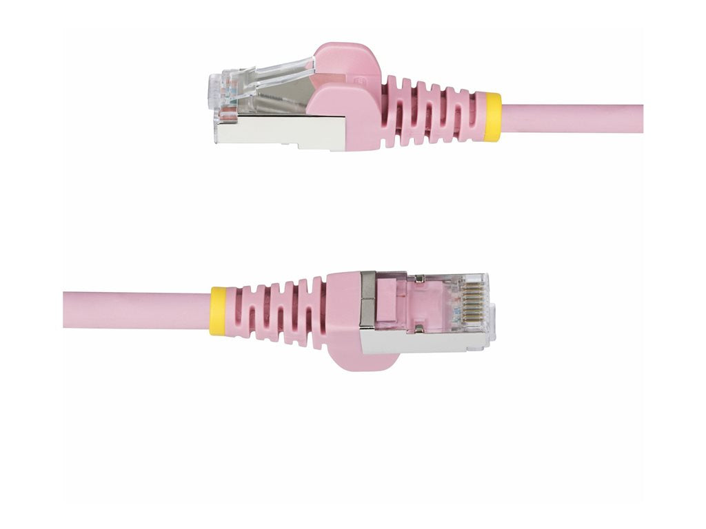 StarTech.com 5ft Pink CAT6a Ethernet Cable, Snagless, S/FTP, 10G, LSZH - Patch cable - RJ-45 (M) to RJ-45 (M) - 5 ft - 0.2 in NLPN-5F-CAT6A-PATCH