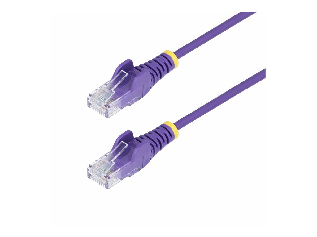 StarTech.com 5ft Purple Slim CAT6 Ethernet Cable, Snagless, 28AWG, LSZH - Patch cable - RJ-45 (M) to RJ-45 (M) - 5 ft - UTP - N6PAT5PLS