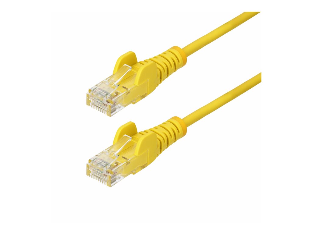 StarTech.com 5ft Yellow Slim CAT6 Ethernet Cable, Snagless, 28AWG, LSZH - Patch cable - RJ-45 (M) to RJ-45 (M) - 5 ft - 0.1 in N6PAT5YLS