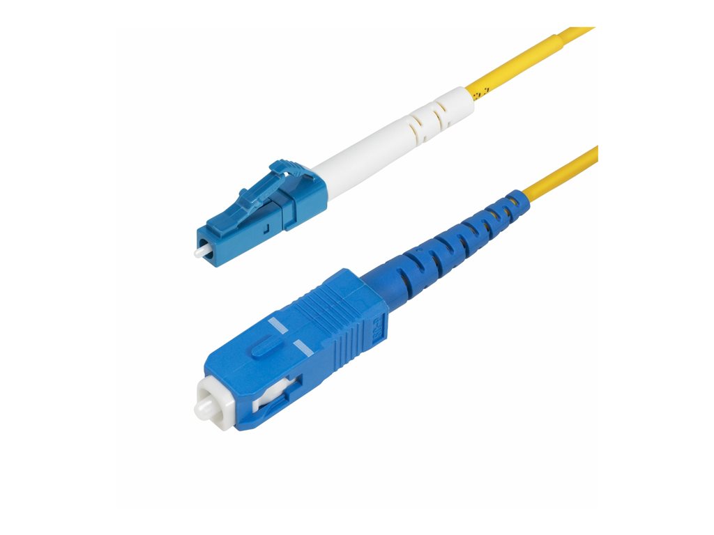 StarTech.com 5m (16.4ft) LC to SC (UPC) OS2 Single Mode Fiber Cable - Patch cable - LC/UPC single-mode (M) to SC/UPC single-mode SPSMLCSC-OS2-5M