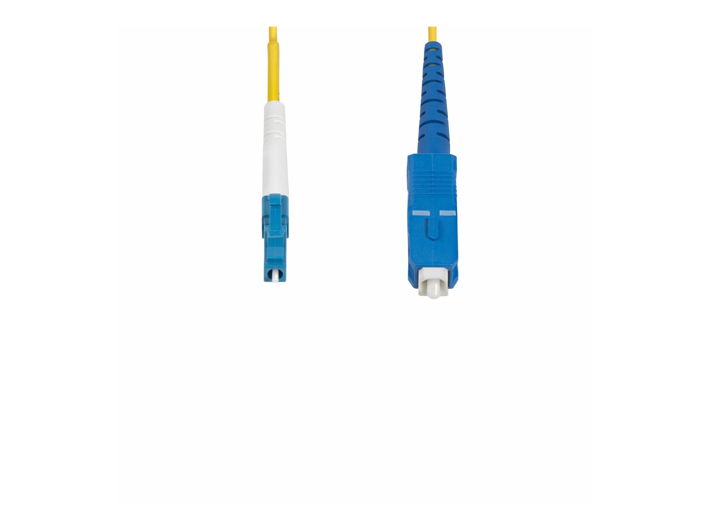 StarTech.com 5m (16.4ft) LC to SC (UPC) OS2 Single Mode Fiber Cable - Patch cable - LC/UPC single-mode (M) to SC/UPC single-mode SPSMLCSC-OS2-5M