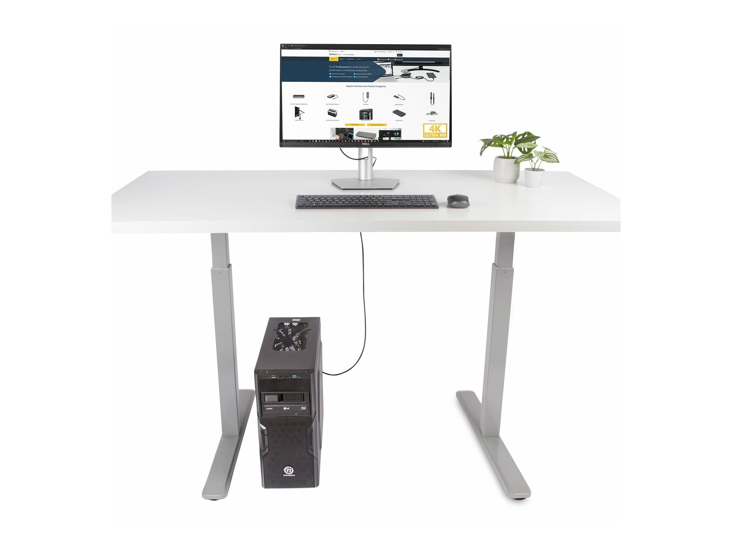 StarTech.com 6.6ft (2m) DisplayPort to HDMI Adapter Cable, 4K 60Hz with HDR, DP to HDMI 2.0b, Active Video Converter, DisplayPort 6F-DP-HDMI-4K60-HDR