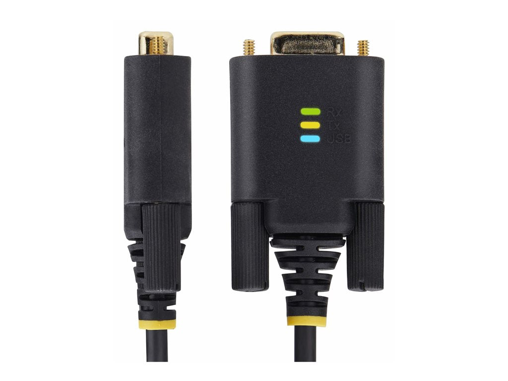 StarTech.com 6.6ft (2m) USB to Serial Adapter Cable, COM Retention, RS232 - USB / serial cable - USB (M) to DB-9 (M) screwable 1P6FFC-USB-SERIAL