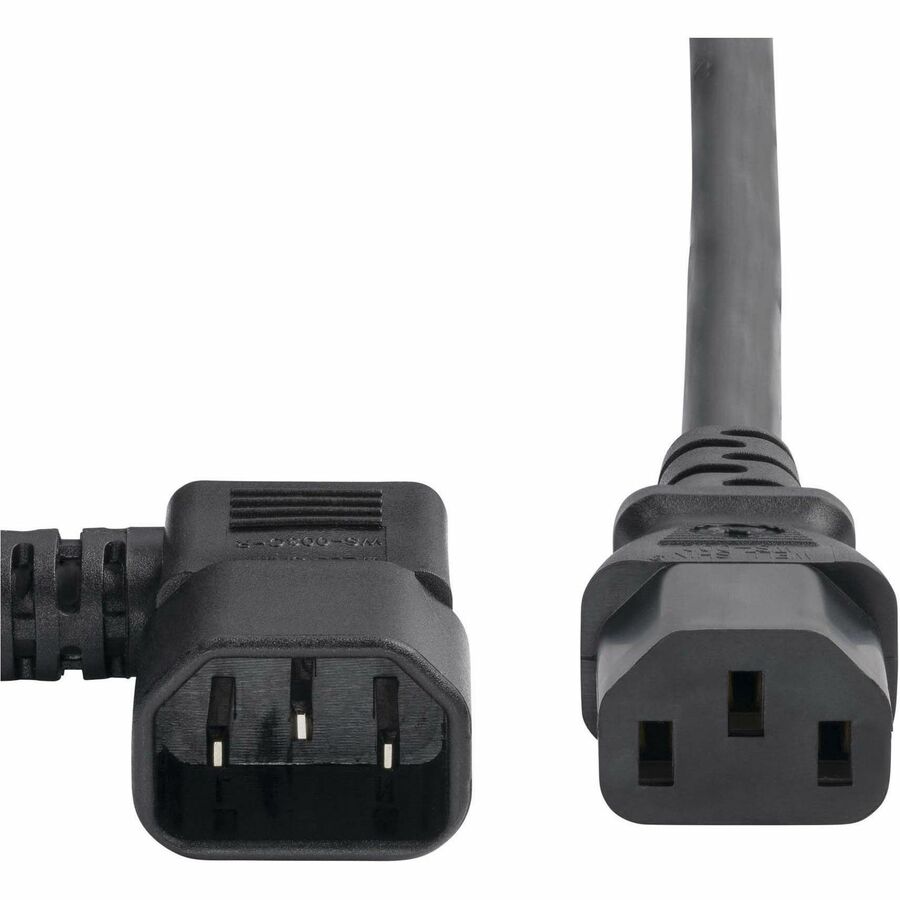 StarTech.com 6ft (1.8m) Heavy Duty Power Cord Right Angle IEC 60320 C14 to C13 15A 250V 14