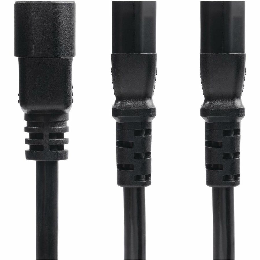 StarTech.com 6ft (1.8m) Power Cord Splitter IEC 60320 C14 to 2x C13 AC Power Cable 10A 250