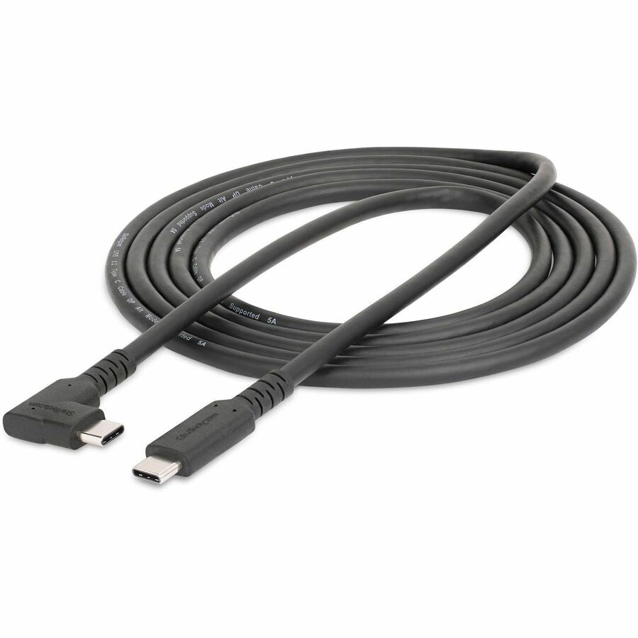 StarTech.com 6ft (2m) Rugged Right Angle USB-C Cable, USB 3.2 Gen 1 (5 Gbps), USB C to C