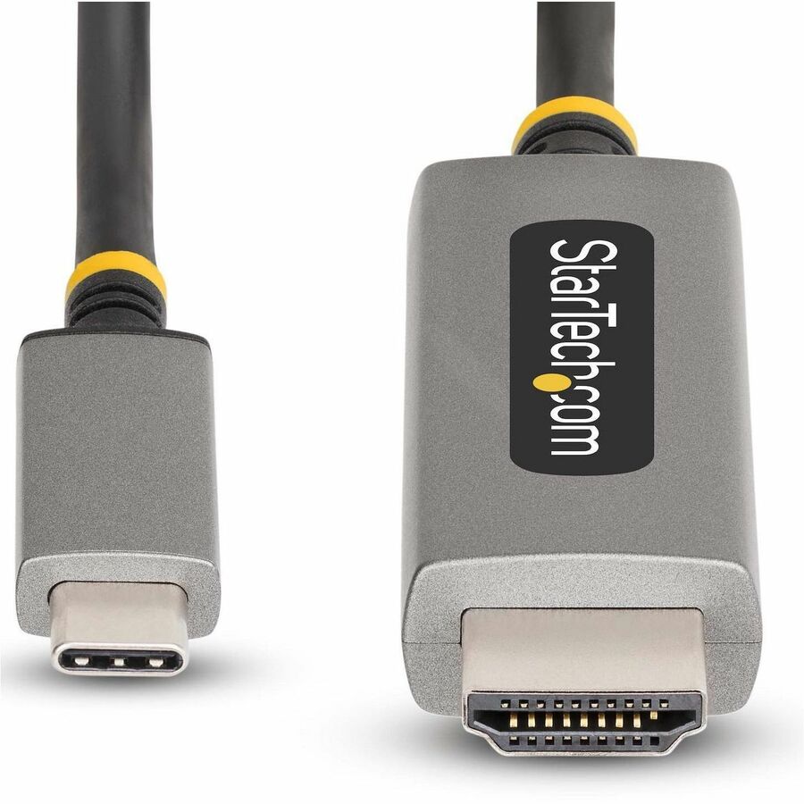 StarTech.com 6ft (2m) USB-C to HDMI Adapter Cable, 8K 60Hz, 4K 144Hz, HDR10, USB Type-C