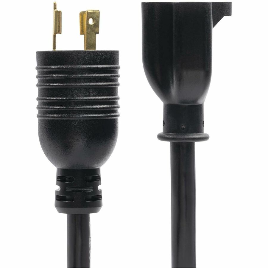 StarTech.com 6in (15cm) Heavy Duty Power Cord NEMA L5-20P to NEMA 5-20R Plug Converter Cab