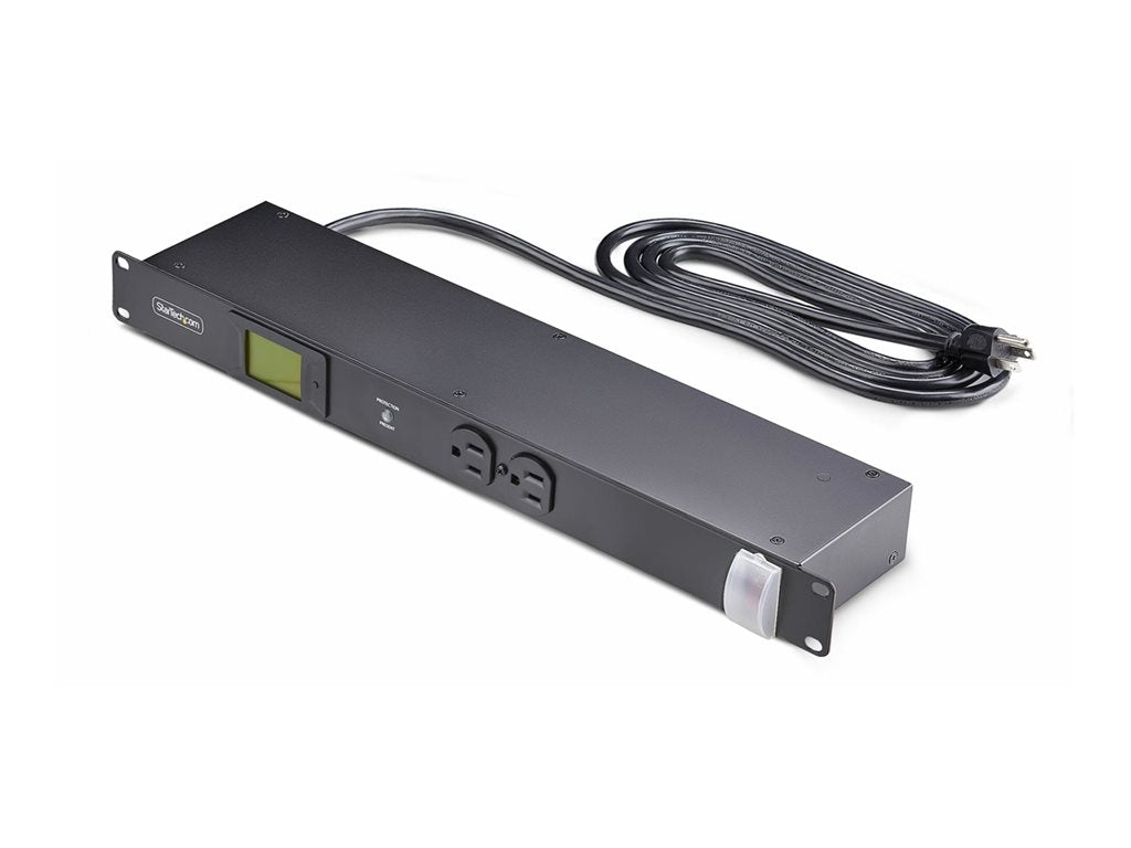 StarTech.com 8-Outlet Rack Mount Metered PDU, 1U Server Power Strip, TAA - Power distribution unit (rack-mountable) - AC 120 8NM8-RACK-MOUNT-PDU