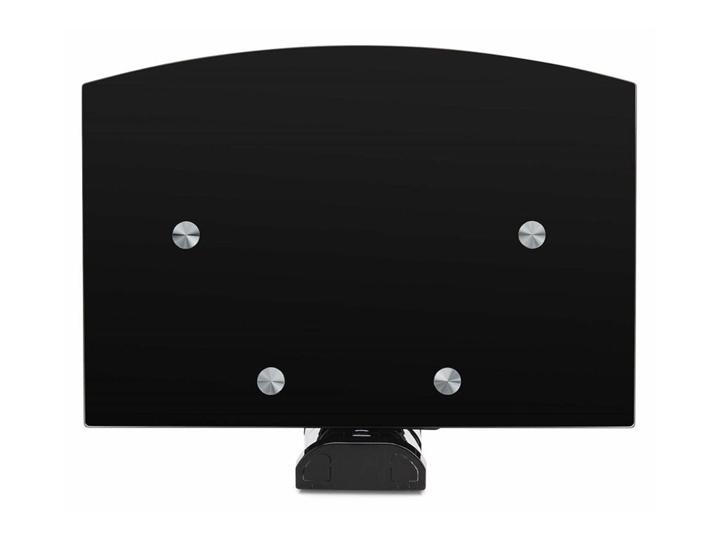 StarTech.com Dual Floating Wall-Mounted AV Shelves, Adjustable Height Shelf For Under TV, Organize A/V Equipment On Black Tempered 2B-WALL-MOUNT-SHELF
