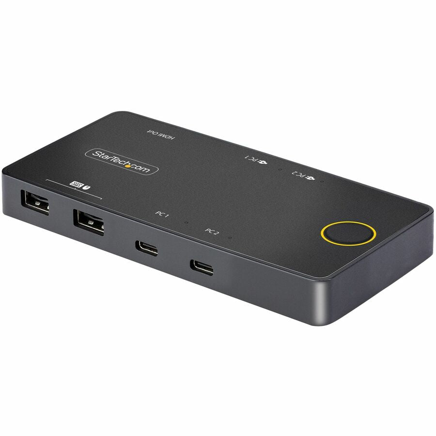 StarTech.com KVM Switchbox - 2 Computer(s) - 1 Local User(s) - 4K - 4096 x 2160 - 6 x USB