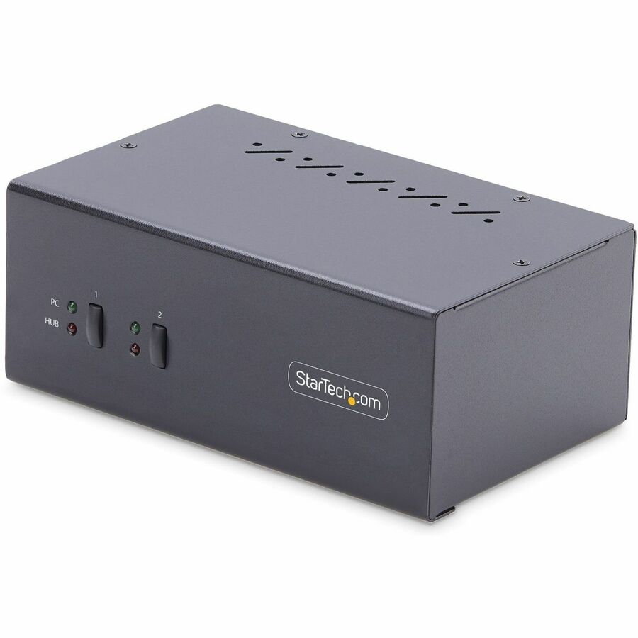 StarTech.com KVM Switchbox - 2 Computer(s) - 2 Local User(s) - 3840 x 2160 - 6 x USB - 6 x
