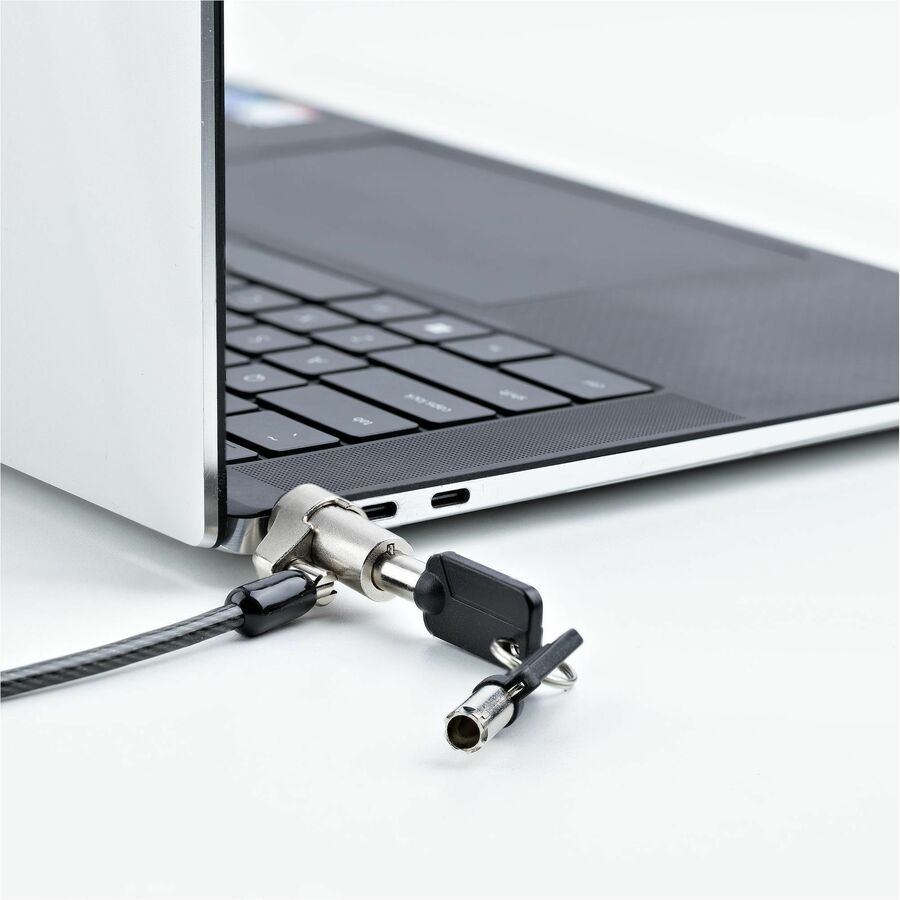 StarTech.com Laptop Cable Lock 6Ft Compatible w/ Noble Wedge&reg;, Anti-Theft Keyed Lock,