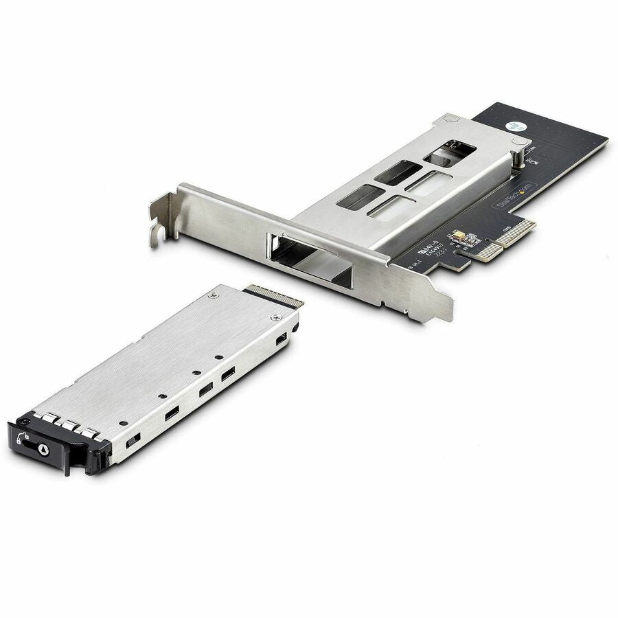 StarTech.com M.2 NVMe SSD to PCIe x4 Removable Mobile Rack for PCI Express Expansion Slot