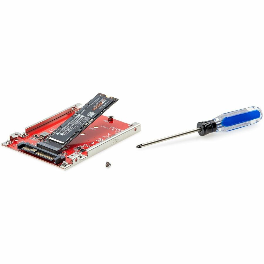 StarTech.com M.2 to U.3 Adapter, For M.2 NVMe SSDs, PCIe M.2 Drive to 2.5inch U.3