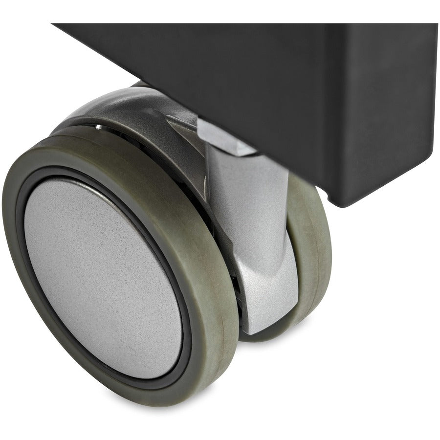 StarTech.com Mobile Standing Desk - Portable Sit-Stand Ergonomic Height Adjustable Cart on Wheels - Rolling Computer/Laptop Workstation STSCART2