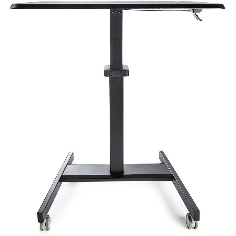 StarTech.com Mobile Standing Desk - Portable Sit-Stand Ergonomic Height Adjustable Cart on Wheels - Rolling Computer/Laptop Workstation STSCART2