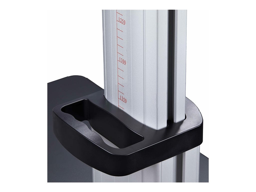 StarTech.com Rolling TV Cart/Stand On Wheels, Up to 100inch/220lb Screens - Cart - for flat panel - plastic, aluminum, steel 1110C-MOBILE-TV-CART