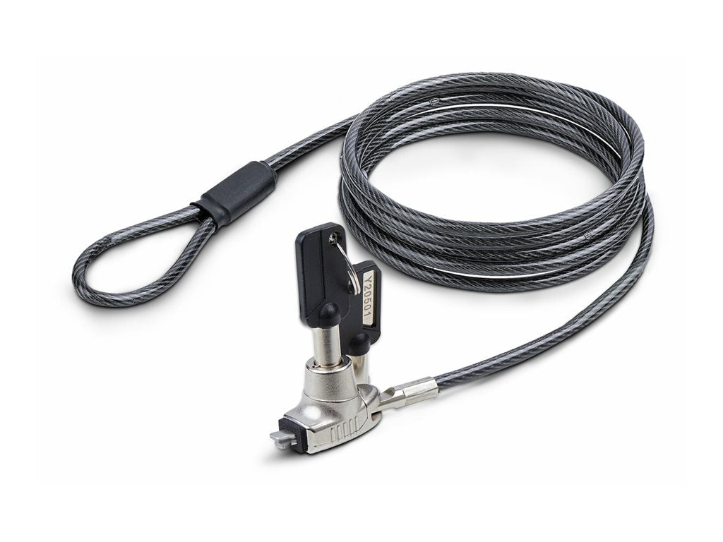 StarTech.com Slim Lock Noble Wedge Slot Compatible, 6.6ft Locking Cable - Security cable lock - anti-theft - 6.6 ft SNBLK-LAPTOP-LOCK