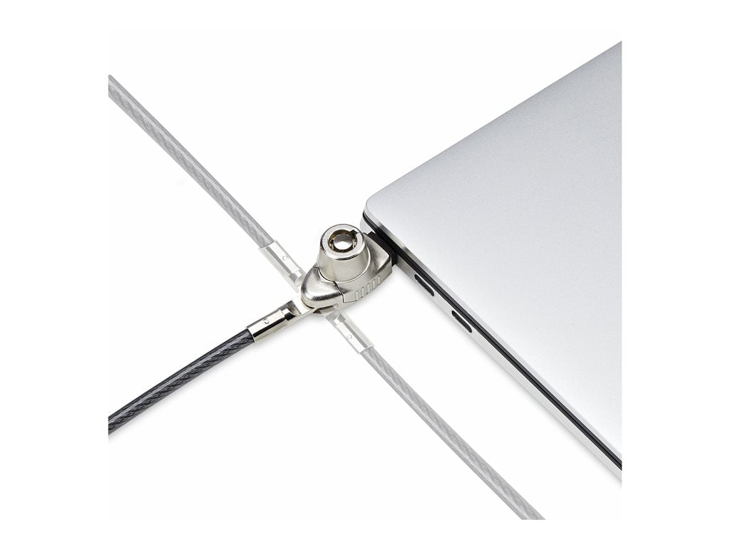 StarTech.com Slim Lock Noble Wedge Slot Compatible, 6.6ft Locking Cable - Security cable lock - anti-theft - 6.6 ft SNBLK-LAPTOP-LOCK