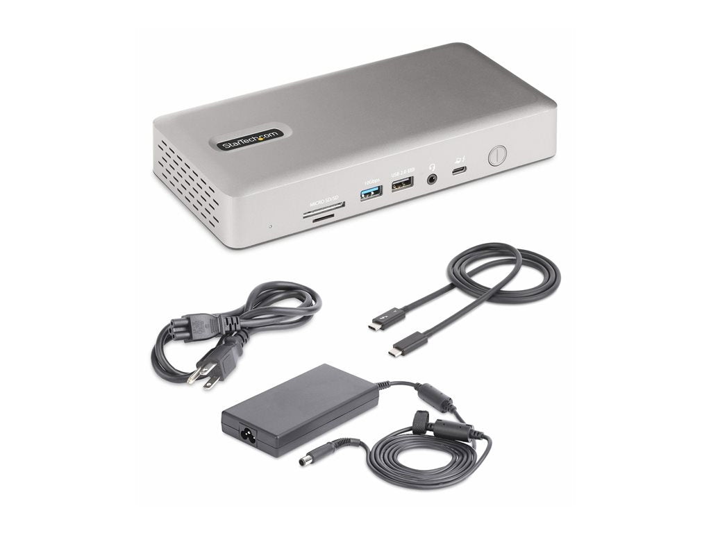 StarTech.com Thunderbolt 4 Multi-Display Docking Station, Quad/Triple/Dual Monitor Dock, 2x HDMI/2x DisplayPort, 7x USB Hub, 132N-TB4USB4DOCK