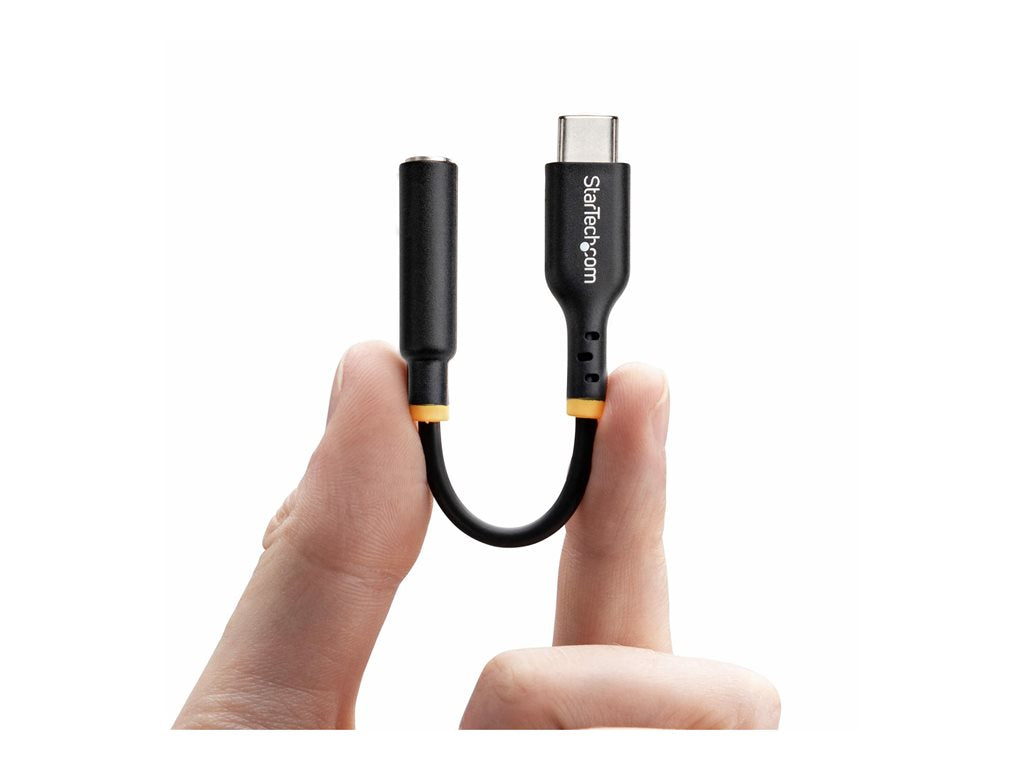 StarTech.com USB-C Audio Adapter to 3.5mm TRRS Jack, Headphone Aux Dongle - USB-C to headphone jack adapter - 24 pin USB-C male USBCAUDIO2