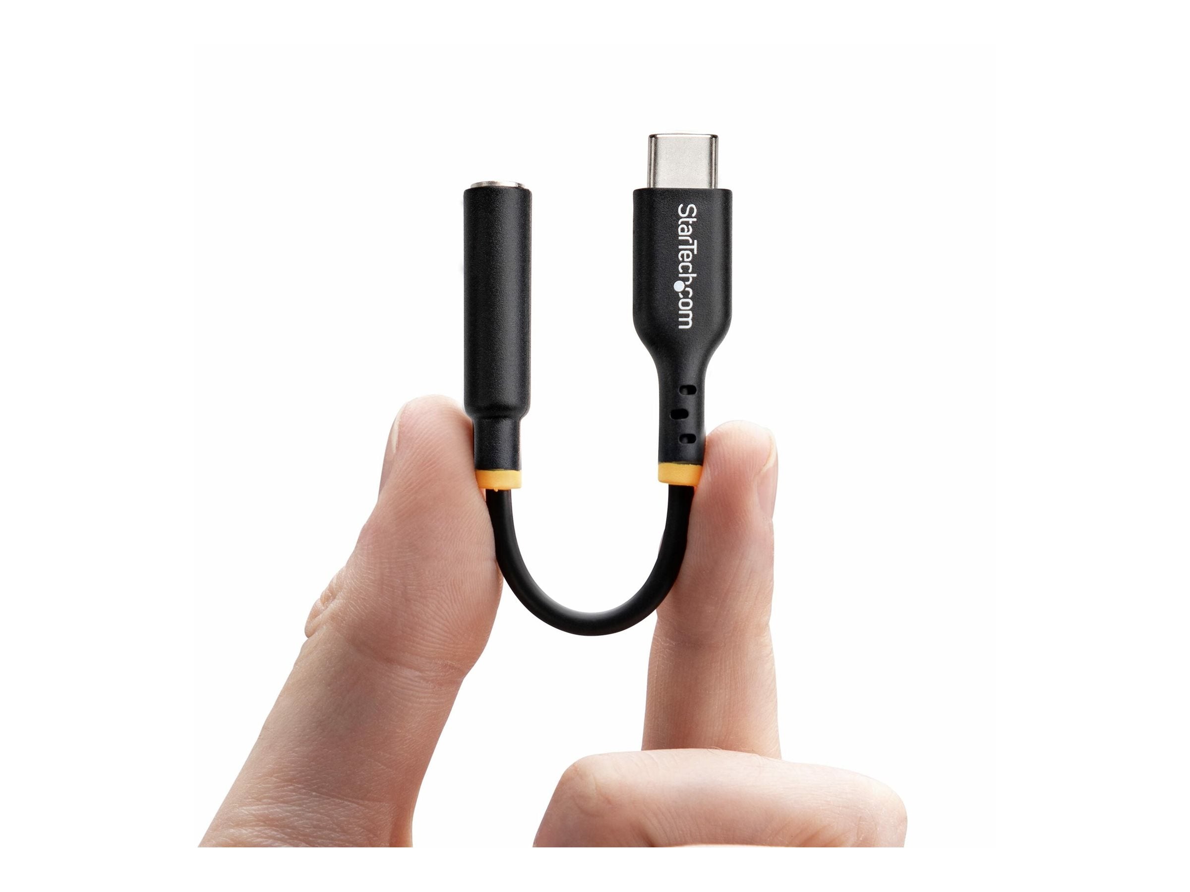 StarTech.com USB-C Audio Adapter to 3.5mm TRRS Jack, Headphone Aux Dongle - USB-C to headphone jack adapter - 24 pin USB-C male USBCAUDIO2