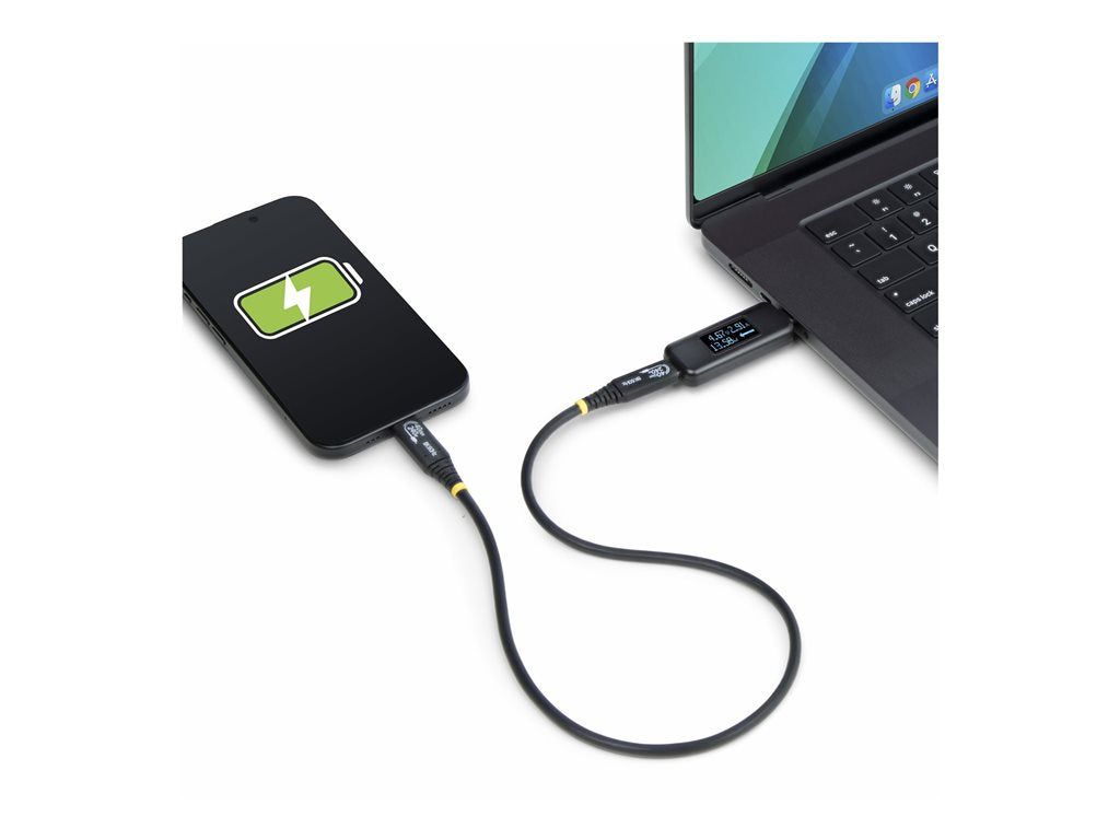 StarTech.com USB-C Power Tester, Bi-Directional Digital Voltage/Current - USB-C power tester - digital multimeter, bi-directional USBC-PWRTESTER