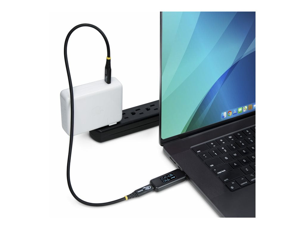 StarTech.com USB-C Power Tester, Bi-Directional Digital Voltage/Current - USB-C power tester - digital multimeter, bi-directional USBC-PWRTESTER