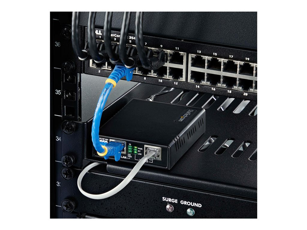 StarTech.com VDSL2 Ethernet Extender Kit, Network Extension Up to 0.6mi (1km), Long Range LAN Repeater over RJ11/CAT5e/CAT6 Cabling, VDSL-LAN-EXTENDER-1G