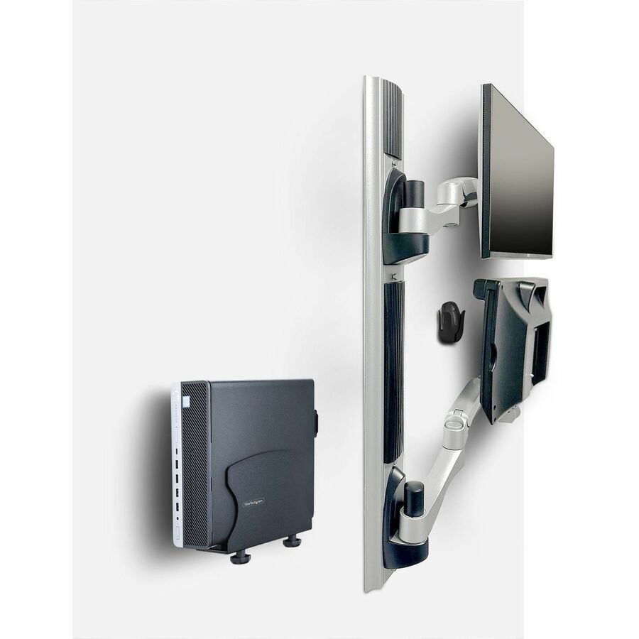 StarTech.com Wall Mount for Monitor Desktop Computer Workstation - Black - TAA Compliant -