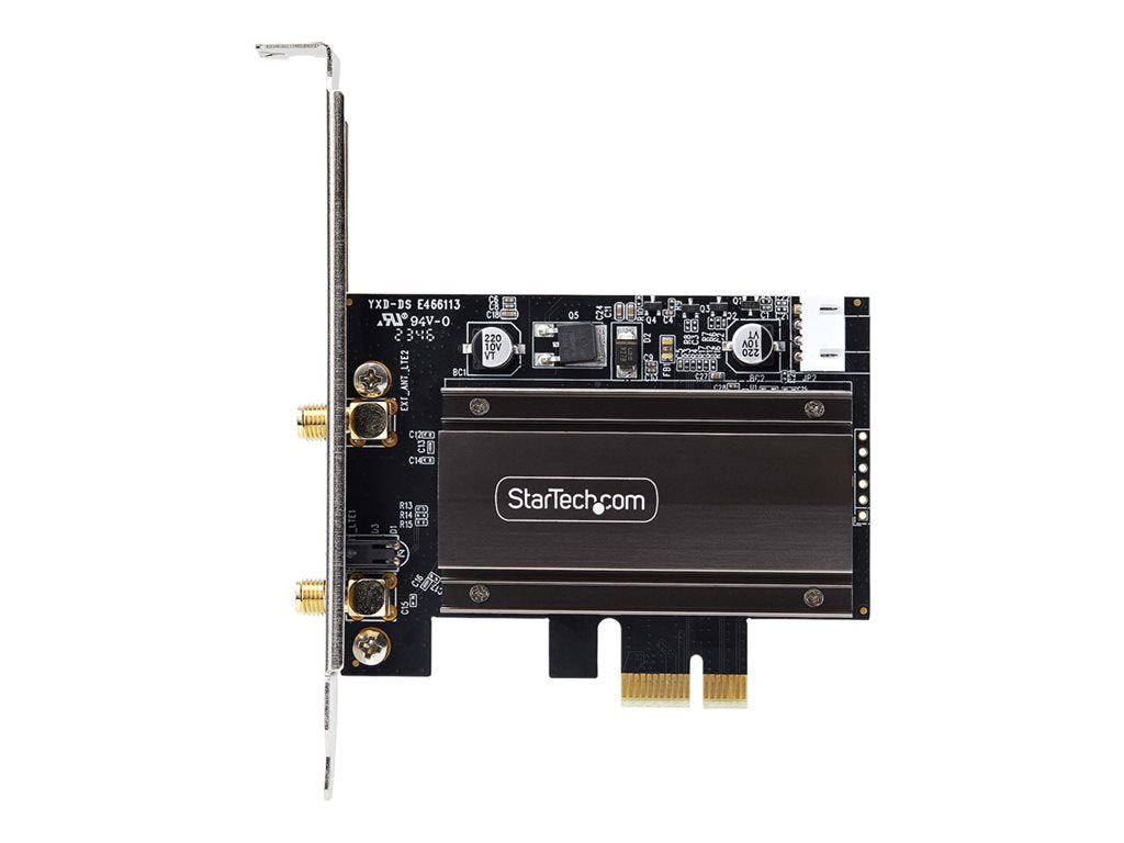 StarTech.com Wi-Fi 6E PCIe Network Card, Bluetooth 5.3, Magnetic Antenna Base, Tri-Band 802.11ax, AX5400 WiFi NIC, Windows/Linux PAX2235-WIFI-6E-CARD