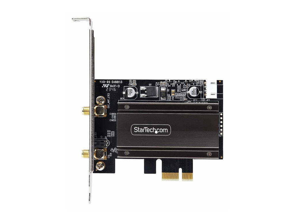 StarTech.com Wi-Fi 6E PCIe Network Card, Bluetooth 5.3, Magnetic Antenna Base, Tri-Band 802.11ax, AX5400 WiFi NIC, Windows/Linux PAX2235-WIFI-6E-CARD