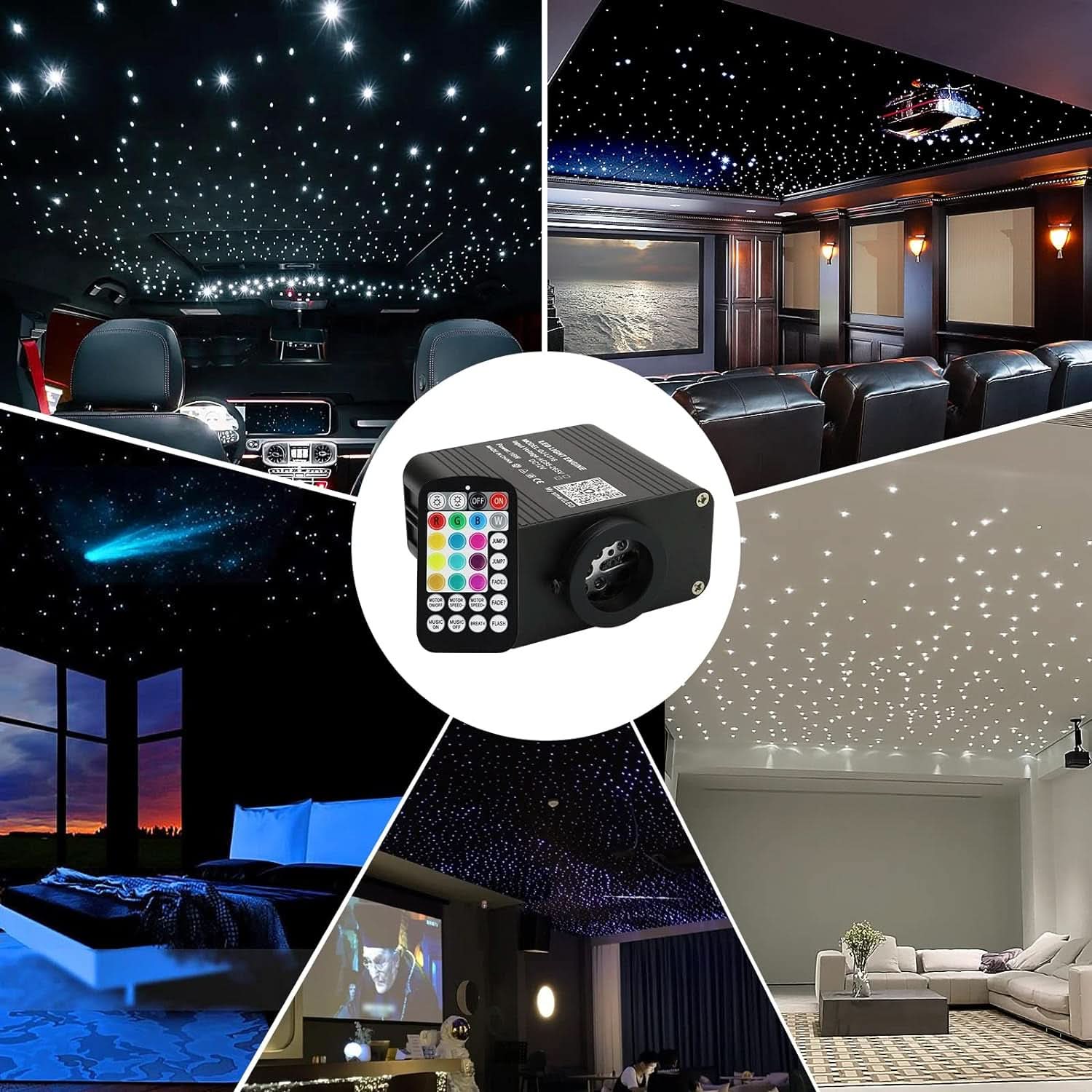 Starlight Fiber Optic Headliner Kit 600 Strands Sound