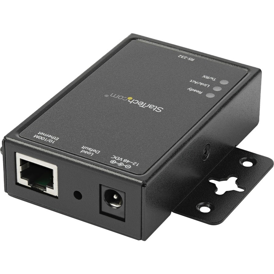 Startech.Com 1-Port Serial-To-Ip Ethernet Device Server - Rs232 - Din Rail And Surface Mountable - Aluminum